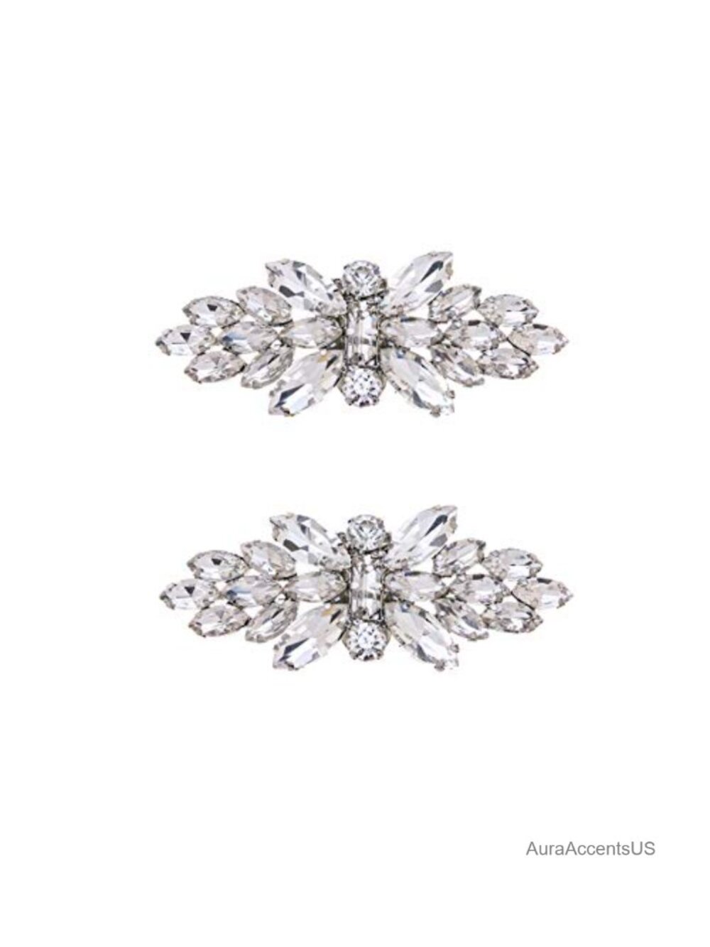 Rhinestone Butterfly Shoe Clips Wedding Party Shoe Decoration Jewelry
